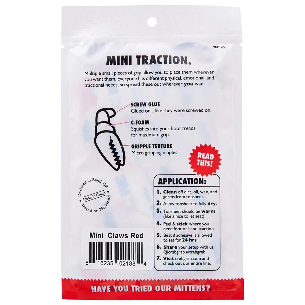 Accessoire Snowboard Crab Grab Mini Claws Red 6 Accessoire Snowboard Crab Grab Mini Claws Red – Image 5