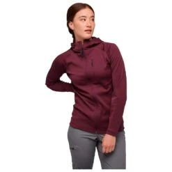 Polaire Black Diamond W Coefficient Fleece Hoody Blackberry -Matériel De Ski Offres 640709e69512dff665a3b8a1a32af62766e889be H22BDIATTH1340407 5