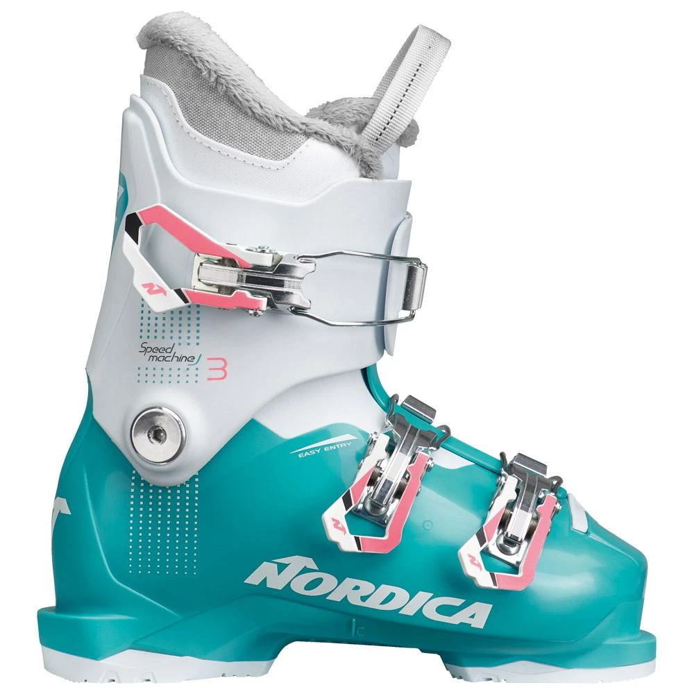 Chaussures De Ski Nordica Speedmachine J 3 Girl Light Blue White Pink 3 Chaussures De Ski Nordica Speedmachine J 3 Girl Light Blue White Pink