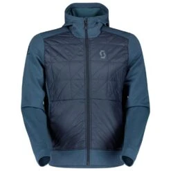 Polaire Scott M's Vertic Merino Metal Blue - Dark Blue